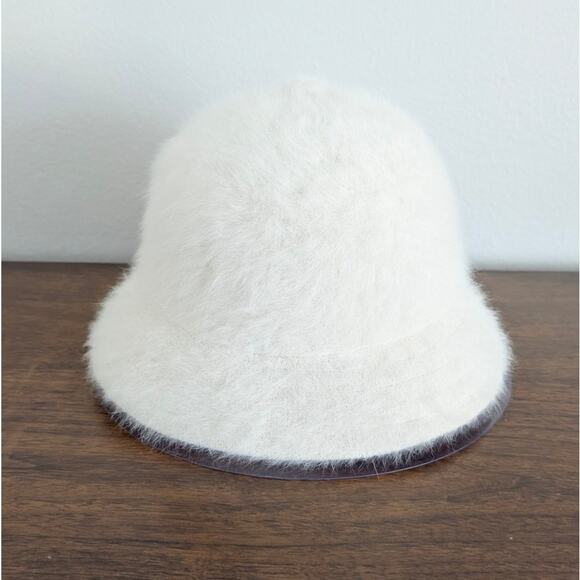 Kangol Unisex Furgora Ivory Casual Angora Fuzzy Real Fur Bucket Hat, size L main image 5